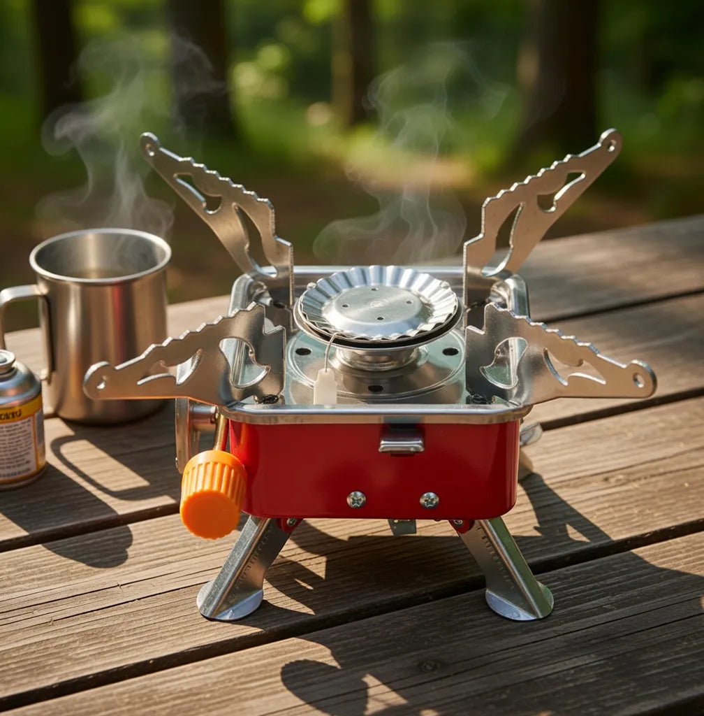 Mini Réchaud Portable Compact – Préparez un Repas Chaud Où Que Vous Soyez