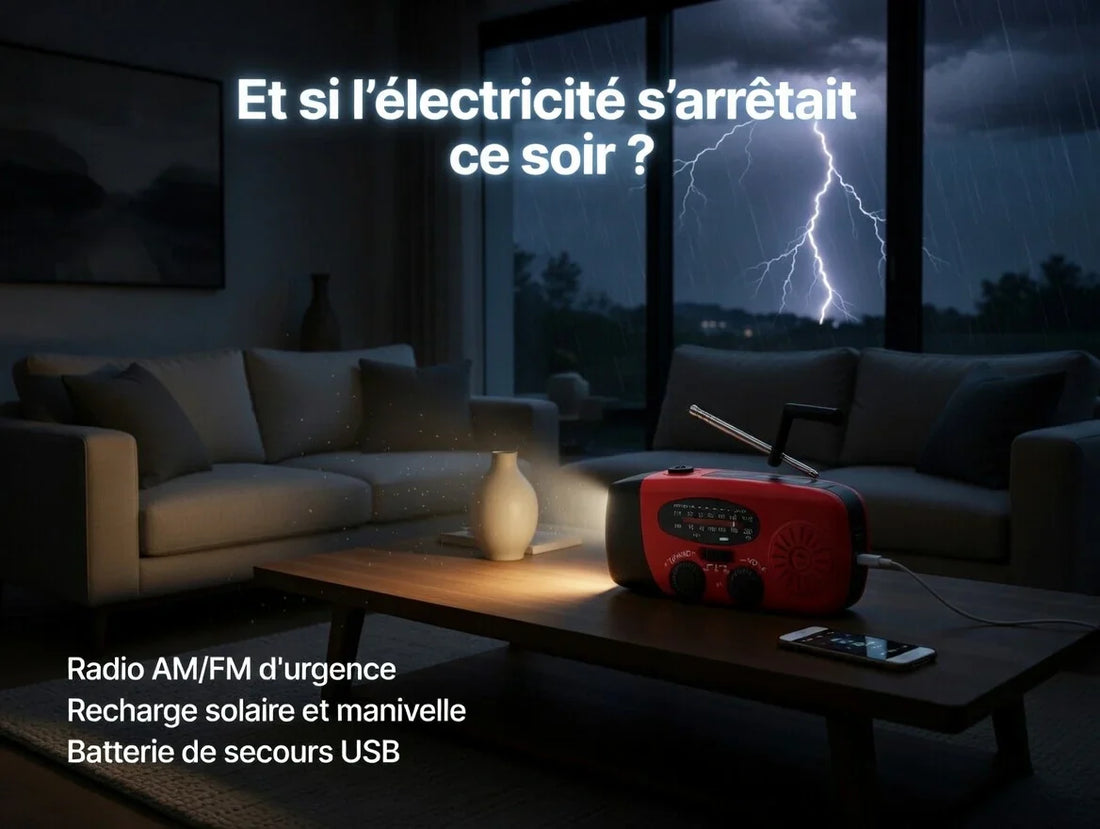 Pourquoi une radio d'urgence multifonction est indispensable en cas de coupure de courant